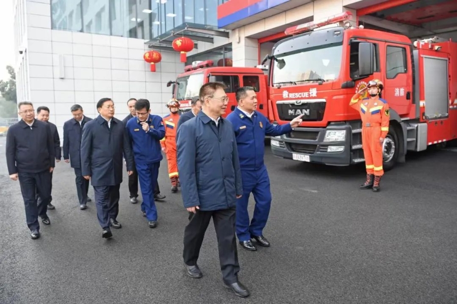 王蒙徽王忠林检查春节值班值守 看望慰问基层一线干部职工2